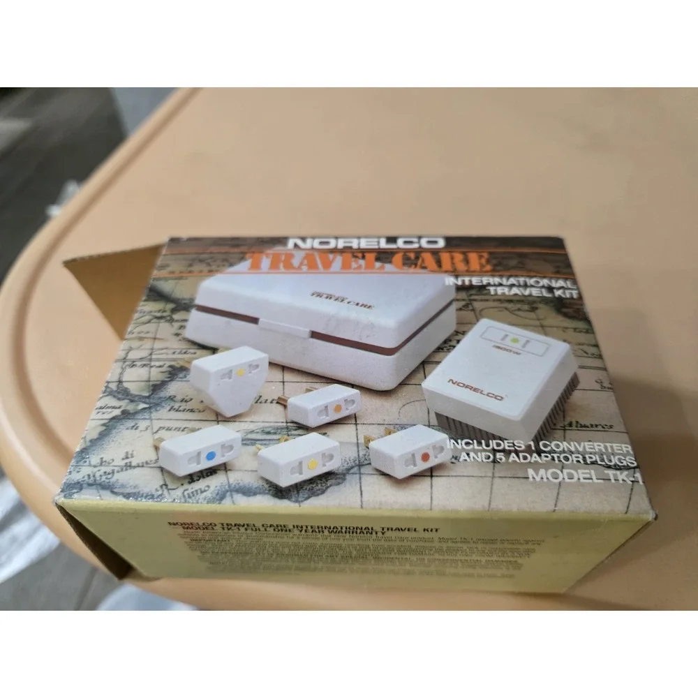 Norelco Travel Care TK1 Plug International European Travel Converter Adapter Kit